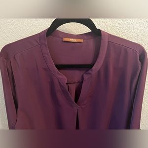 Gaharu Women's Blouses 3/4 Sleeve Work Shirt Chiffon Tunic Top Office Wear